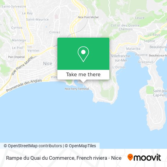 Mapa Rampe du Quai du Commerce