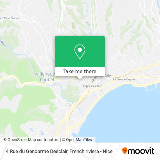 Mapa 4 Rue du Gendarme Desclair