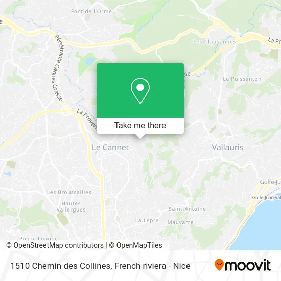 1510 Chemin des Collines map