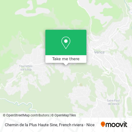 Chemin de la Plus Haute Sine map