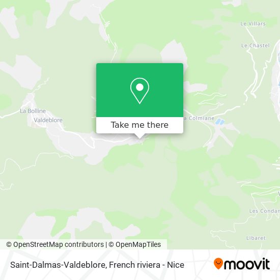 Mapa Saint-Dalmas-Valdeblore