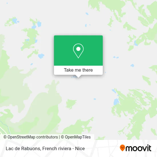 Lac de Rabuons map