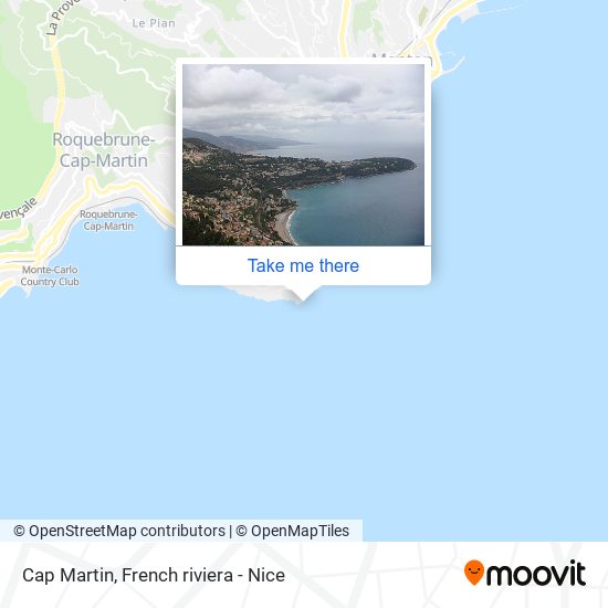 Cap Martin map