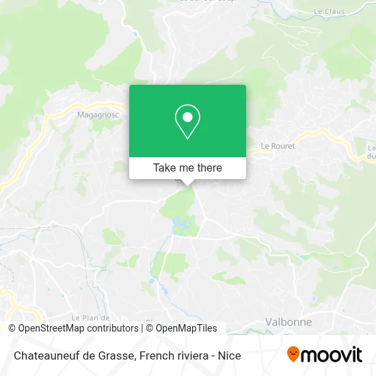 Chateauneuf de Grasse map