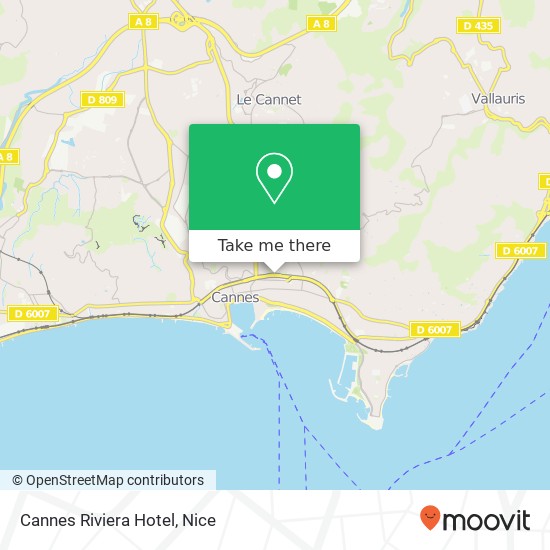 Cannes Riviera Hotel map