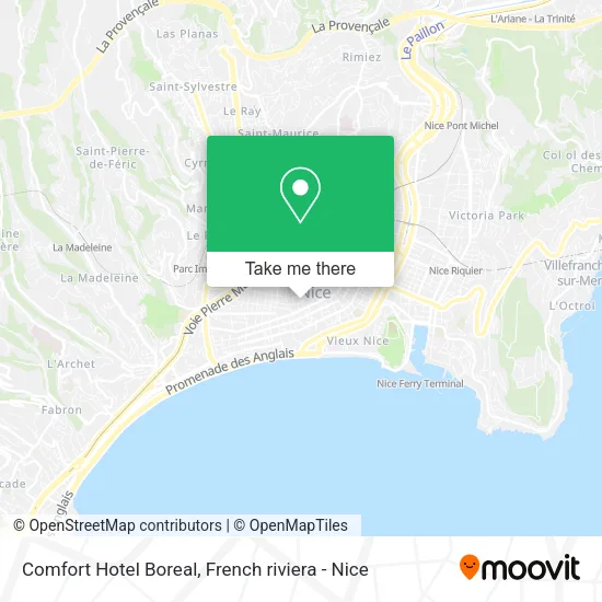 Comfort Hotel Boreal map