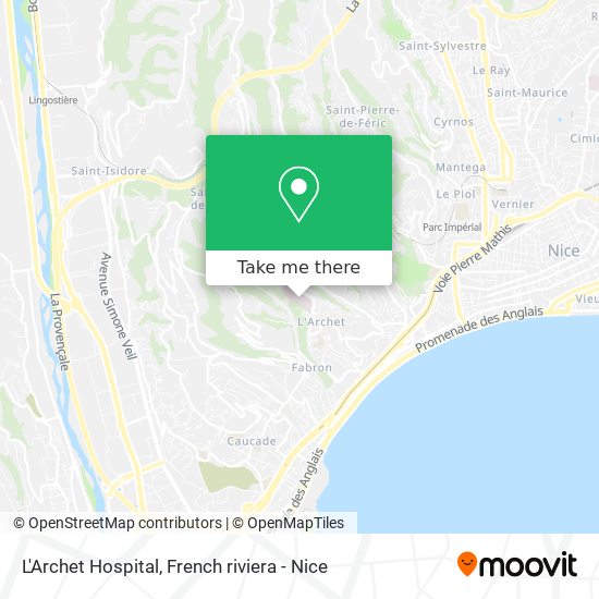 L'Archet Hospital map