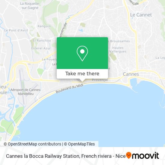 Cannes la Bocca Railway Station map