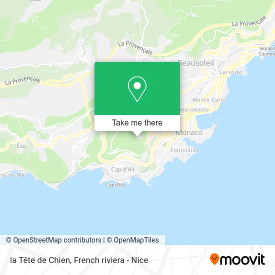 la Tête de Chien map