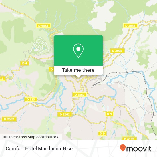 Comfort Hotel Mandarina map