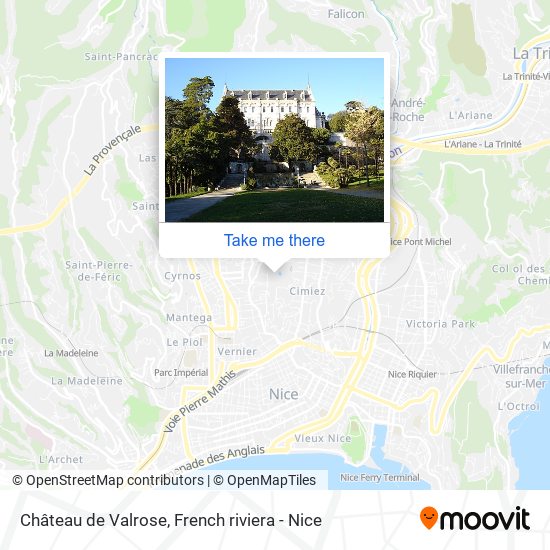 Château de Valrose map
