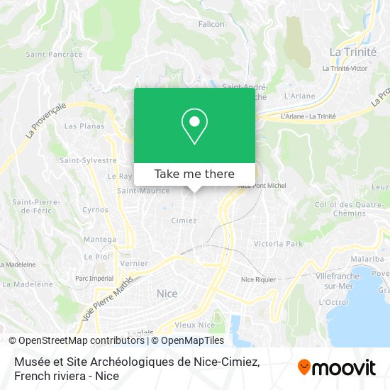 Musée et Site Archéologiques de Nice-Cimiez map