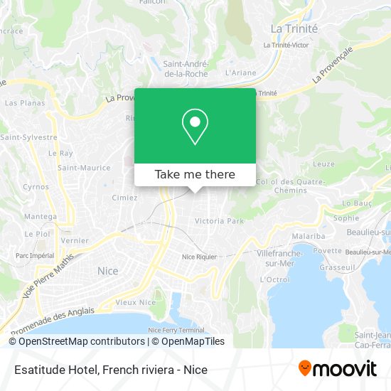 Mapa Esatitude Hotel