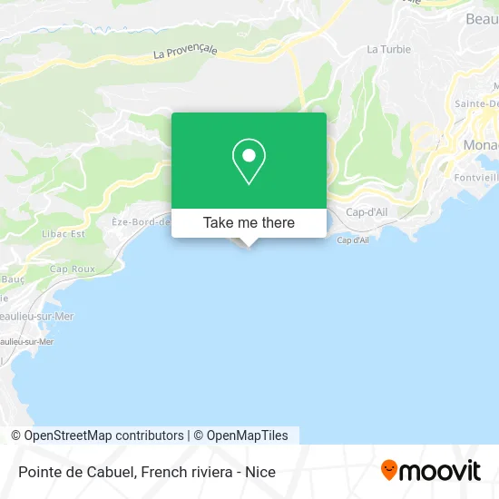 Pointe de Cabuel map