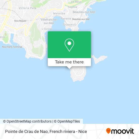 Pointe de Crau de Nao map