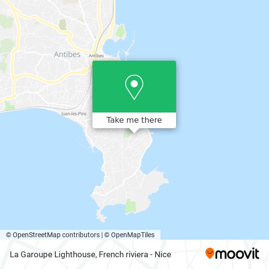 La Garoupe Lighthouse map