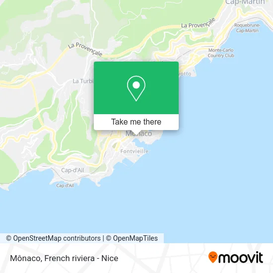 Mônaco map