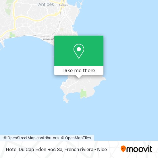 Hotel Du Cap Eden Roc Sa map