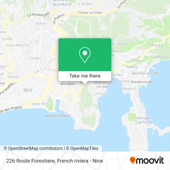 226 Route Forestiere map