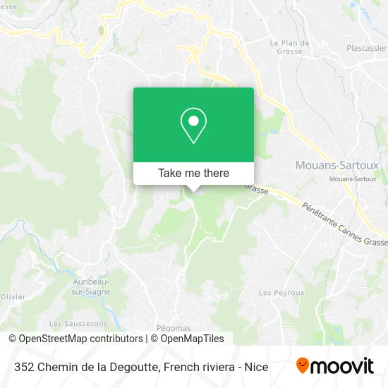 352 Chemin de la Degoutte map