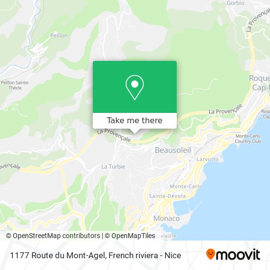 1177 Route du Mont-Agel map