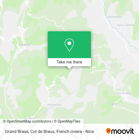 Grand Braus, Col de Braus map