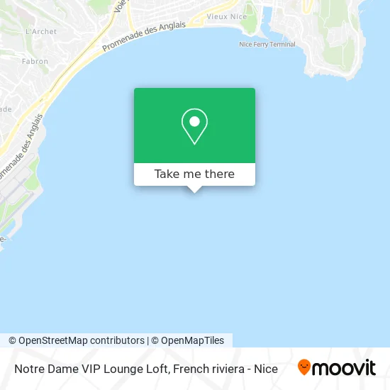 Notre Dame VIP Lounge Loft map