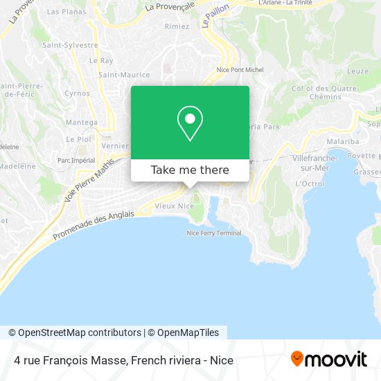 Mapa 4 rue François Masse