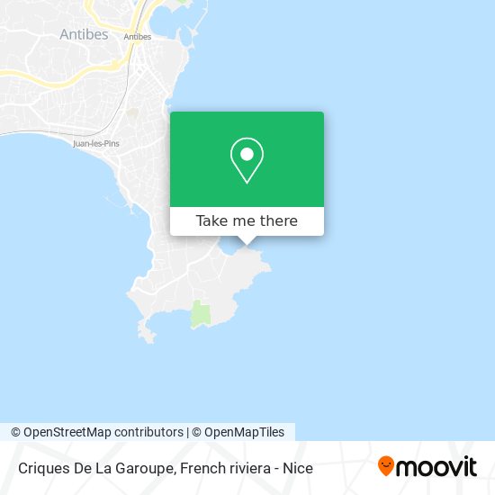 Criques De La Garoupe map