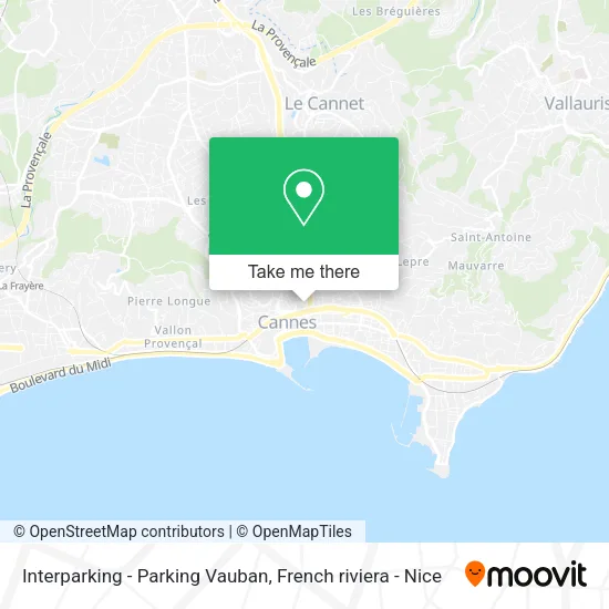 Interparking - Parking Vauban map