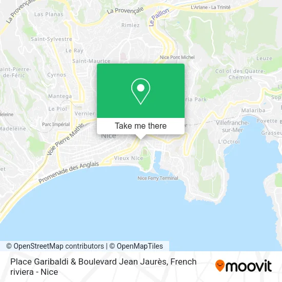 Place Garibaldi & Boulevard Jean Jaurès map