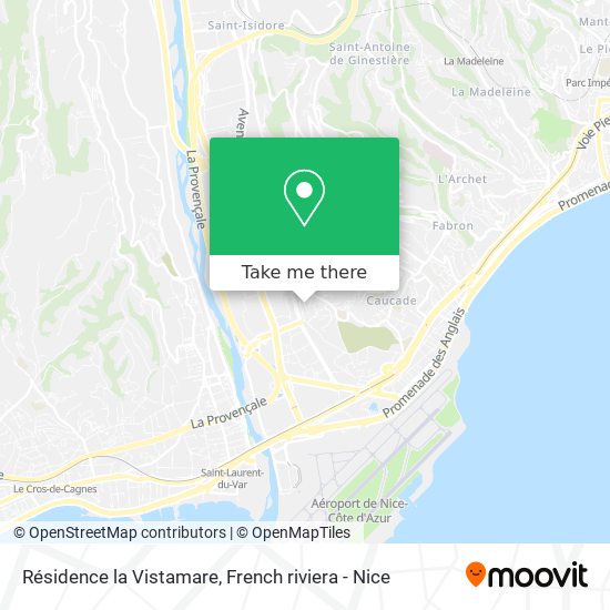 Résidence la Vistamare map