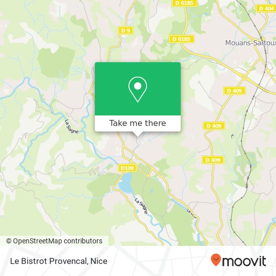 Le Bistrot Provencal map