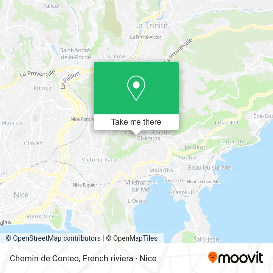 Chemin de Conteo map