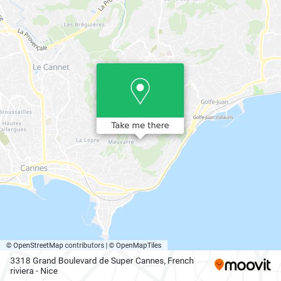 3318 Grand Boulevard de Super Cannes map