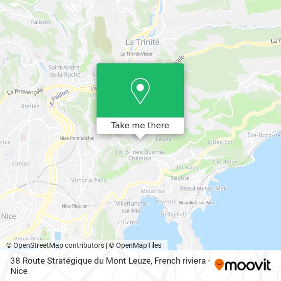 38 Route Stratégique du Mont Leuze map