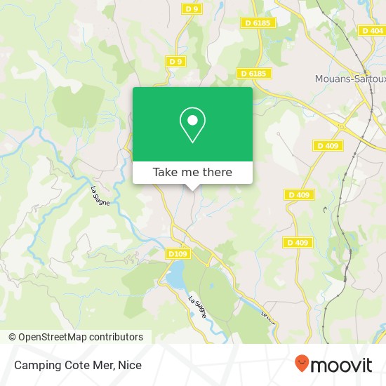 Mapa Camping Cote Mer