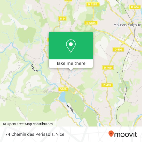 74 Chemin des Perissols map