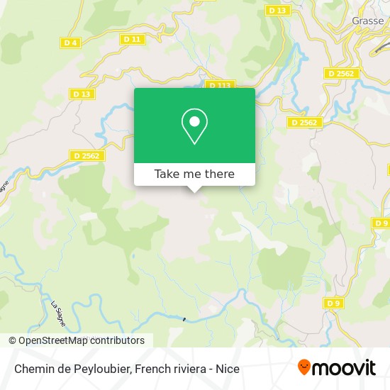 Mapa Chemin de Peyloubier