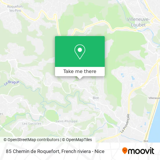 85 Chemin de Roquefort map