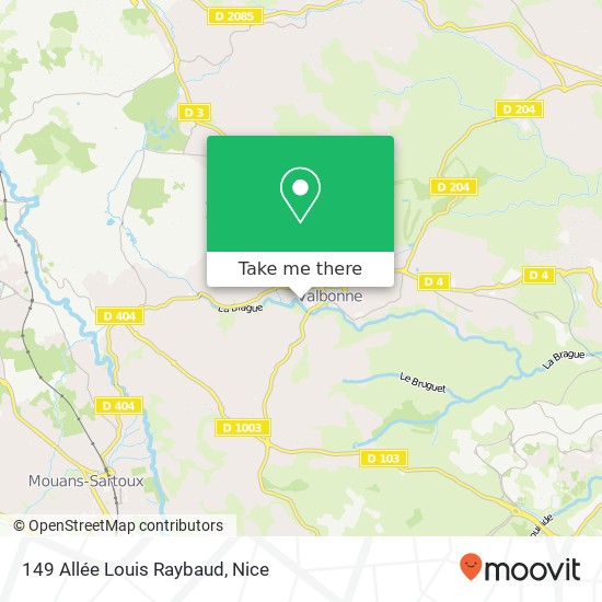 149 Allée Louis Raybaud map