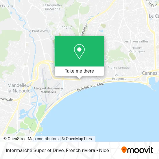 Intermarché Super et Drive map