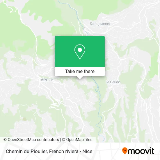 Chemin du Pioulier map