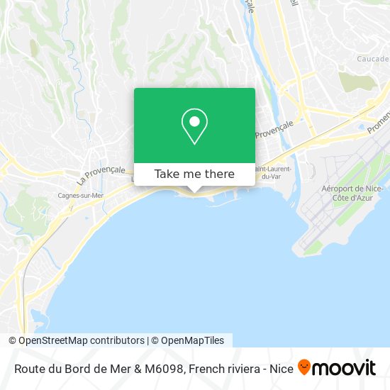 Mapa Route du Bord de Mer & M6098
