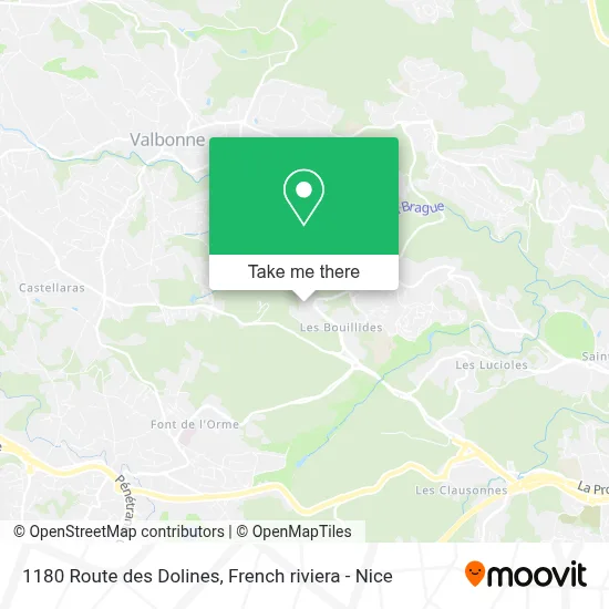 1180 Route des Dolines map