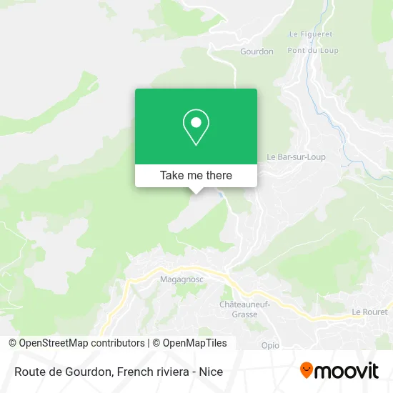 Route de Gourdon map