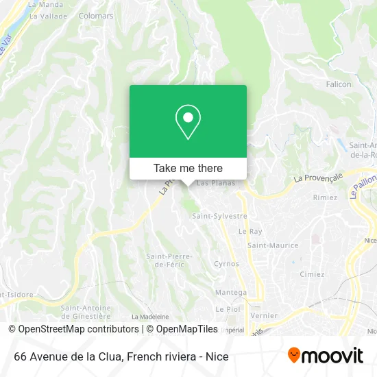 66 Avenue de la Clua map