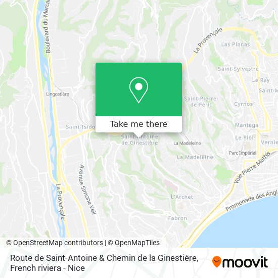 Route de Saint-Antoine & Chemin de la Ginestière map