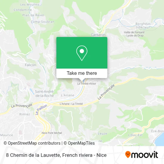 8 Chemin de la Lauvette map