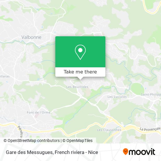 Gare des Messugues map